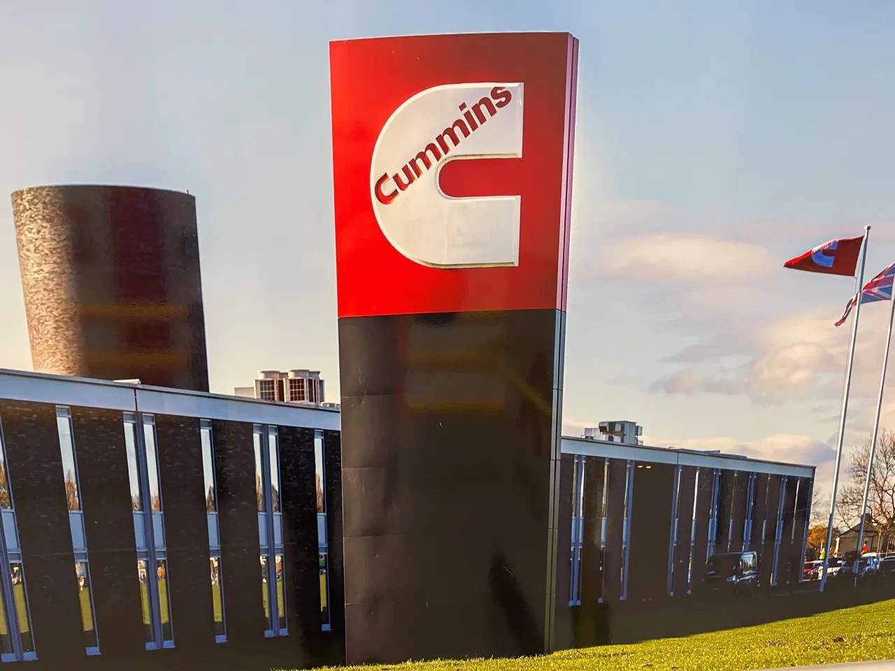 Cummins facility exterior and signage